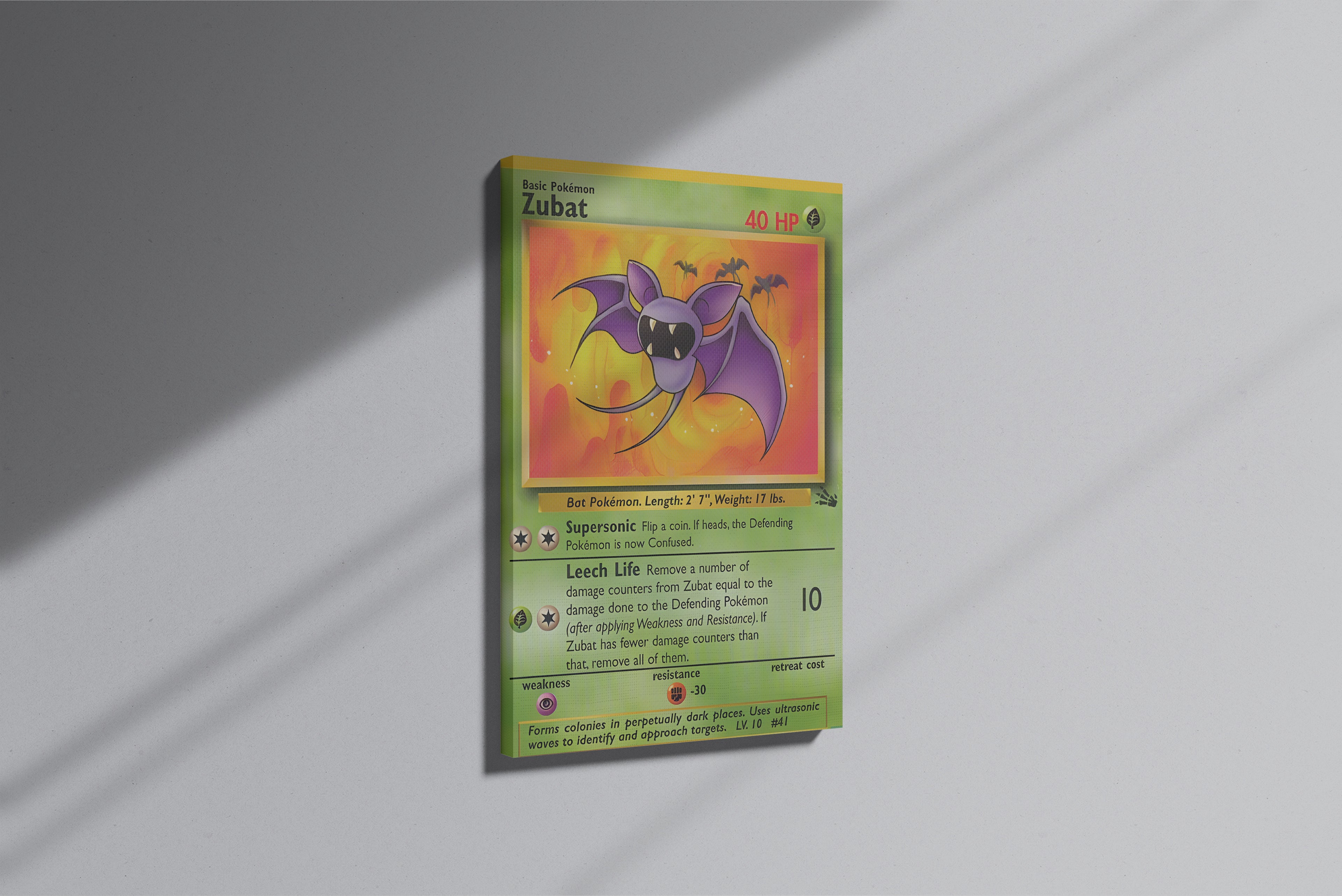 GeekCultcha Pokémon Zubat Premium Canvas Print