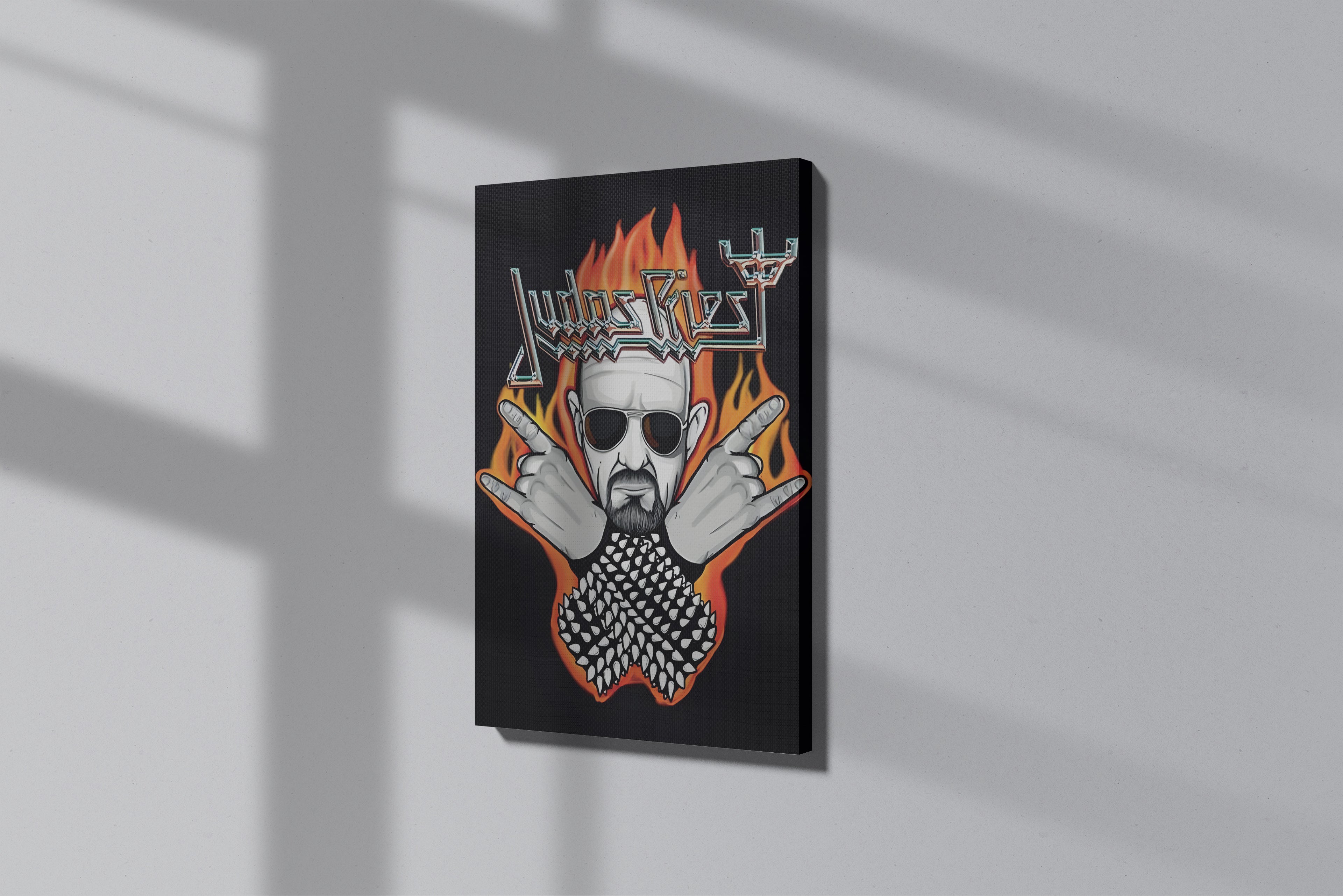 GeekCultcha Judas Priest Rock Themed Canvas Painting