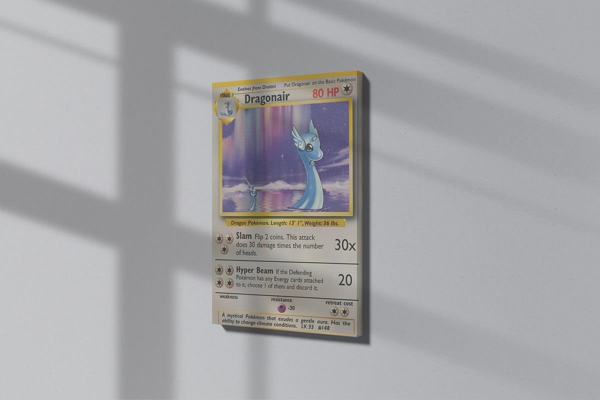 GeekCultcha Pokémon Dragonair Premium Canvas Print