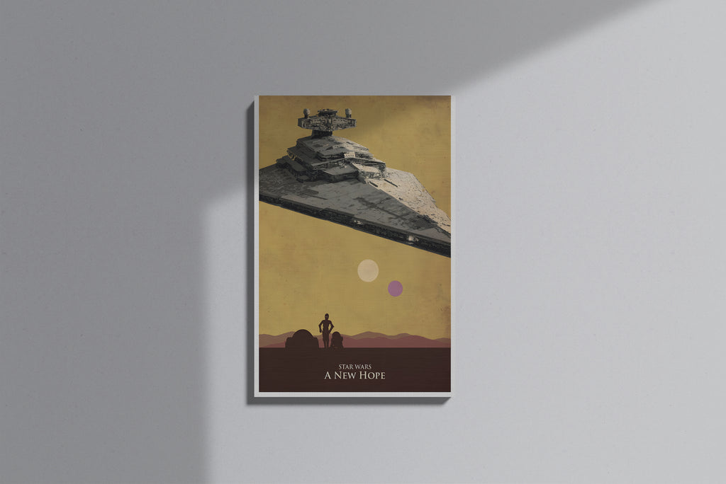 GeekCultcha Star Wars A New Hope Premium Canvas Print