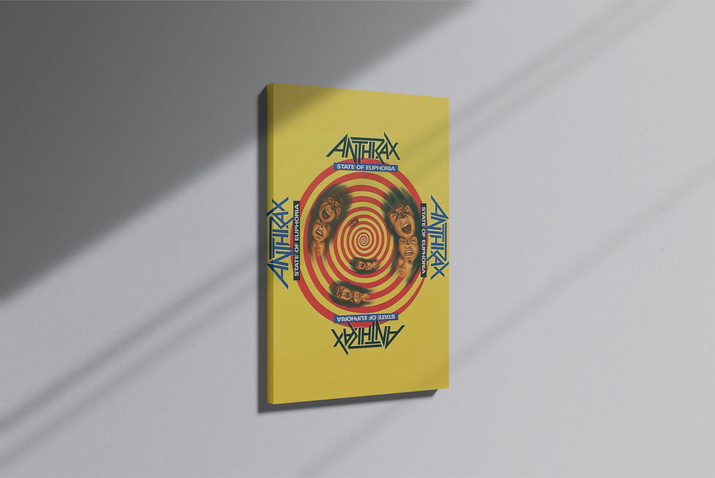 GeekCultcha Anthrax State of Euphoria Premium Canvas Painting Spiral Design