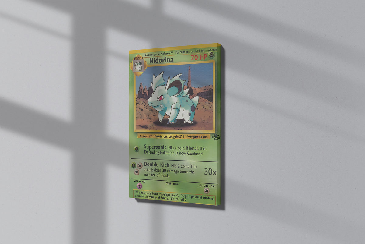 GeekCultcha Pokémon Nidorina Premium Canvas Print