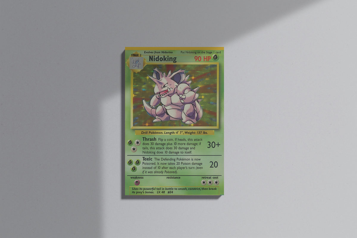 GeekCultcha Pokémon Nidoking Premium Canvas Print