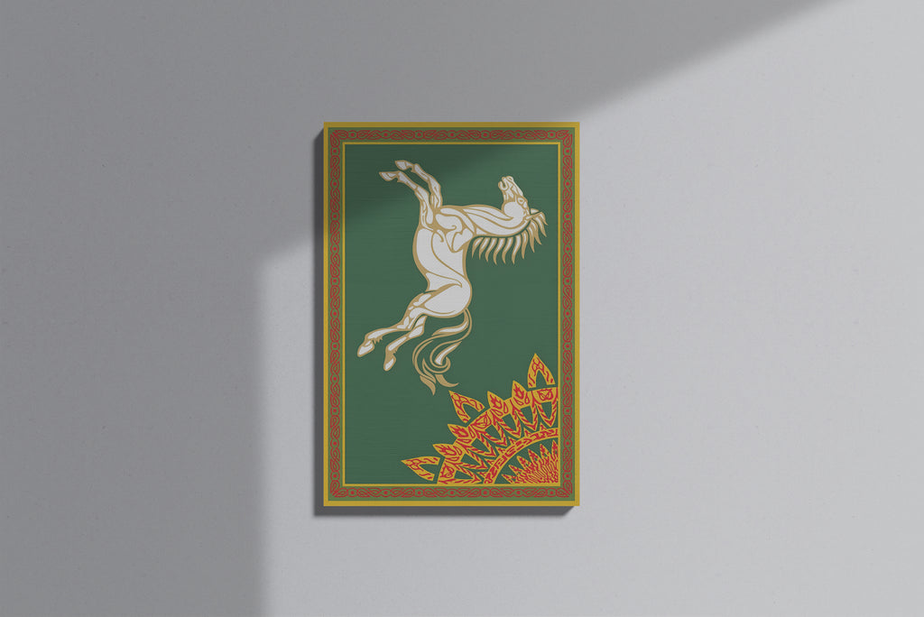 GeekCultcha Premium Canvas Painting with Mythological Horse Motif