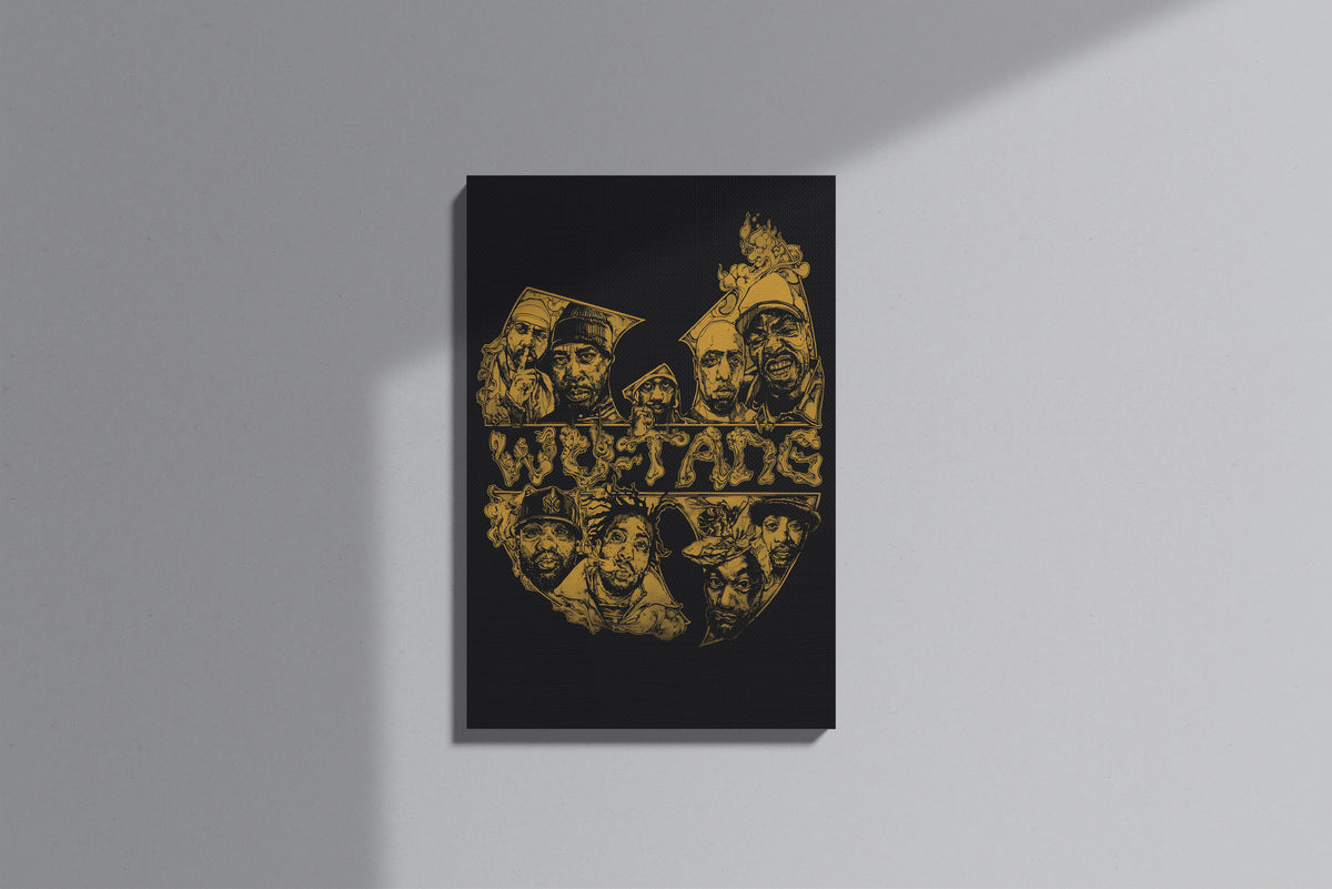 GeekCultcha Wu-Tang Clan Portrait Premium Canvas Print