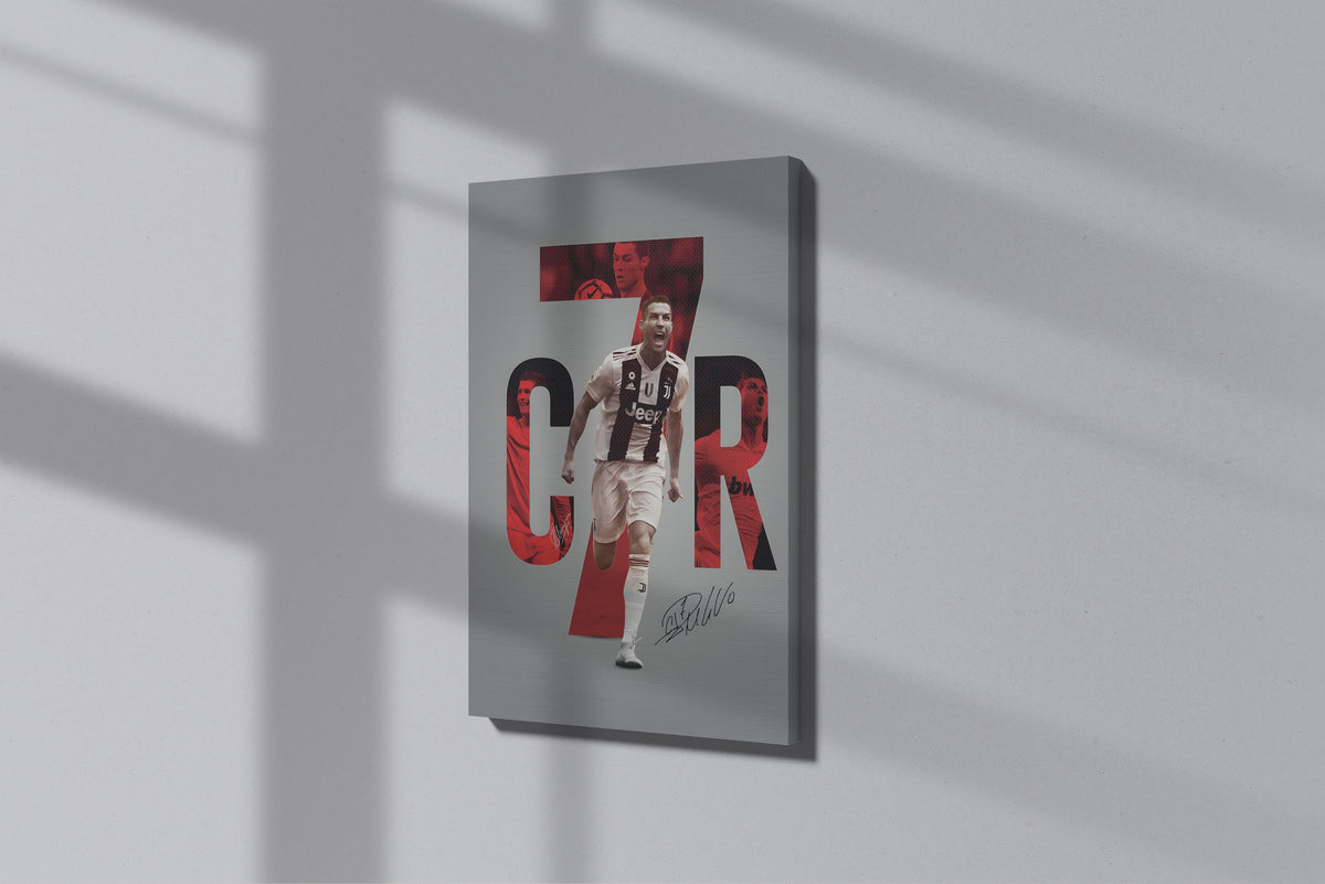 GeekCultcha Cristiano Ronaldo Juventus Premium Canvas Print