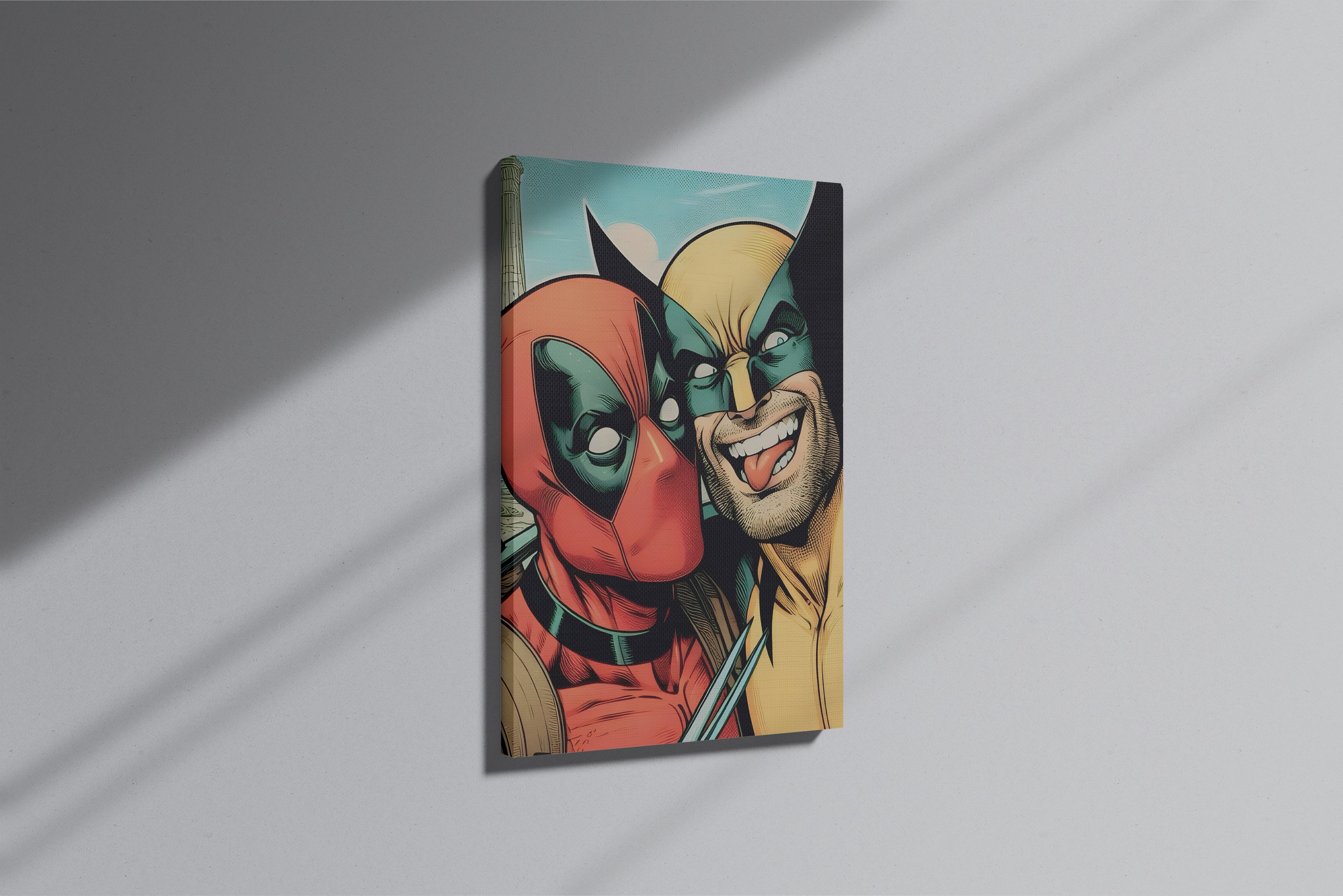 GeekCultcha Marvel Deadpool and Wolverine Premium Canvas Print