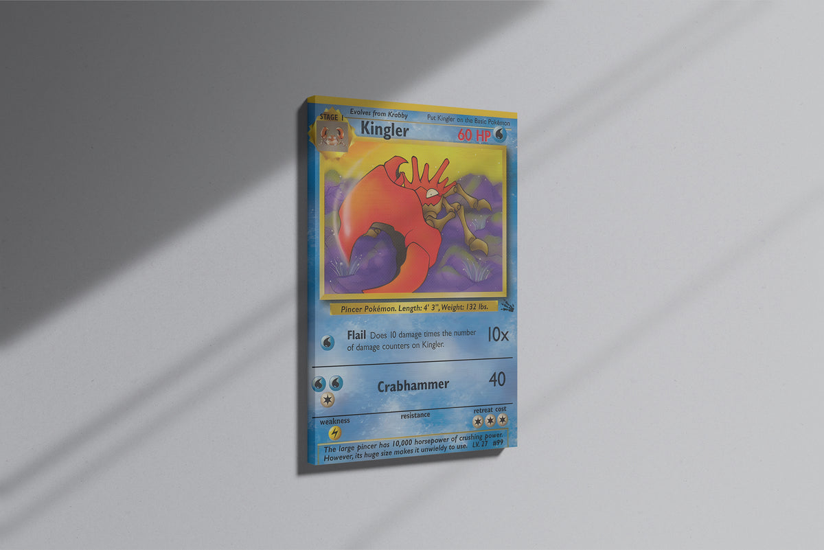 GeekCultcha Pokémon Kingler Premium Canvas Print