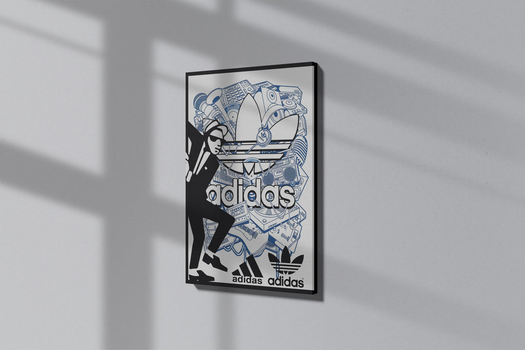 GeekCultcha Adidas Music Themed Premium Canvas Painting