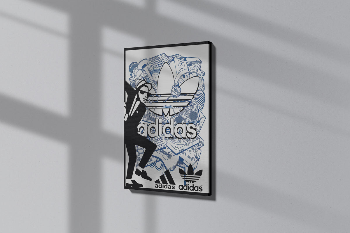 GeekCultcha Adidas Music Themed Premium Canvas Painting