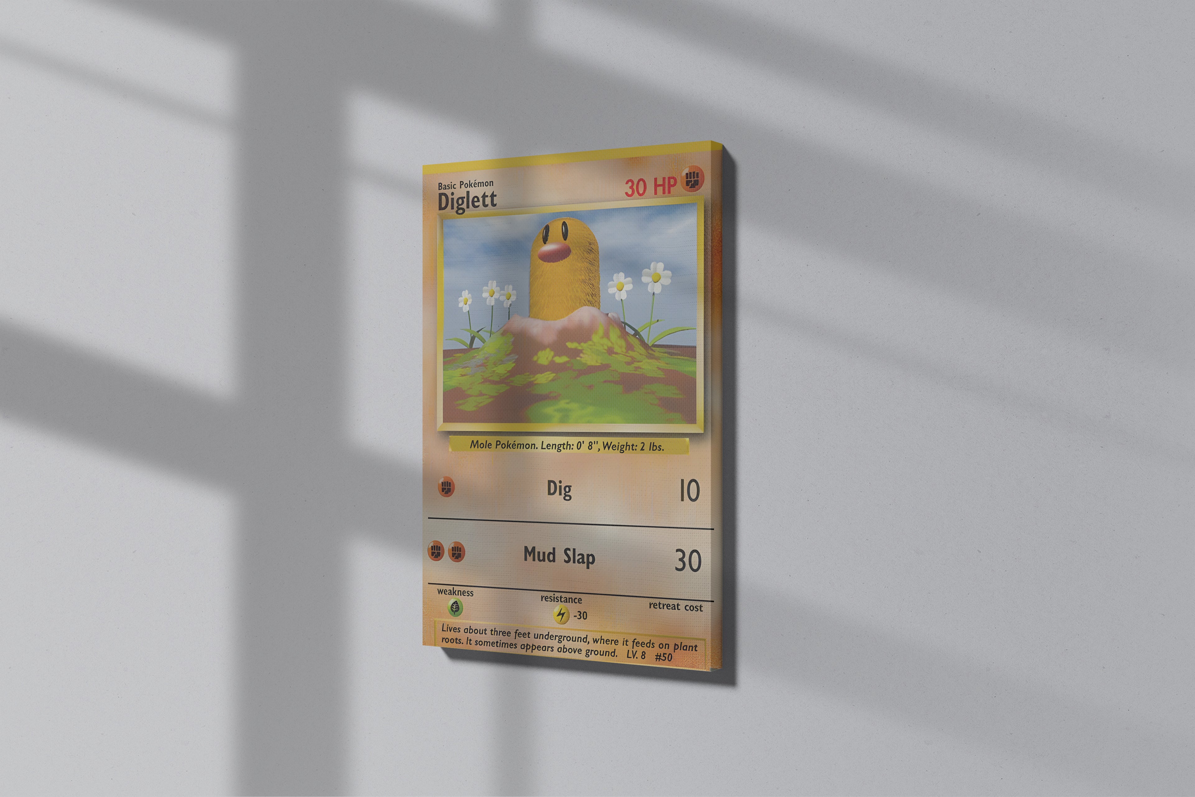GeekCultcha Pokémon Diglett Premium Canvas Print