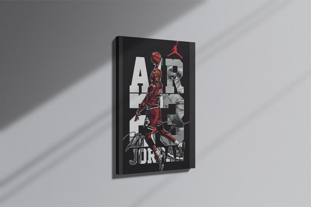 GeekCultcha Air Jordan Premium Canvas Print