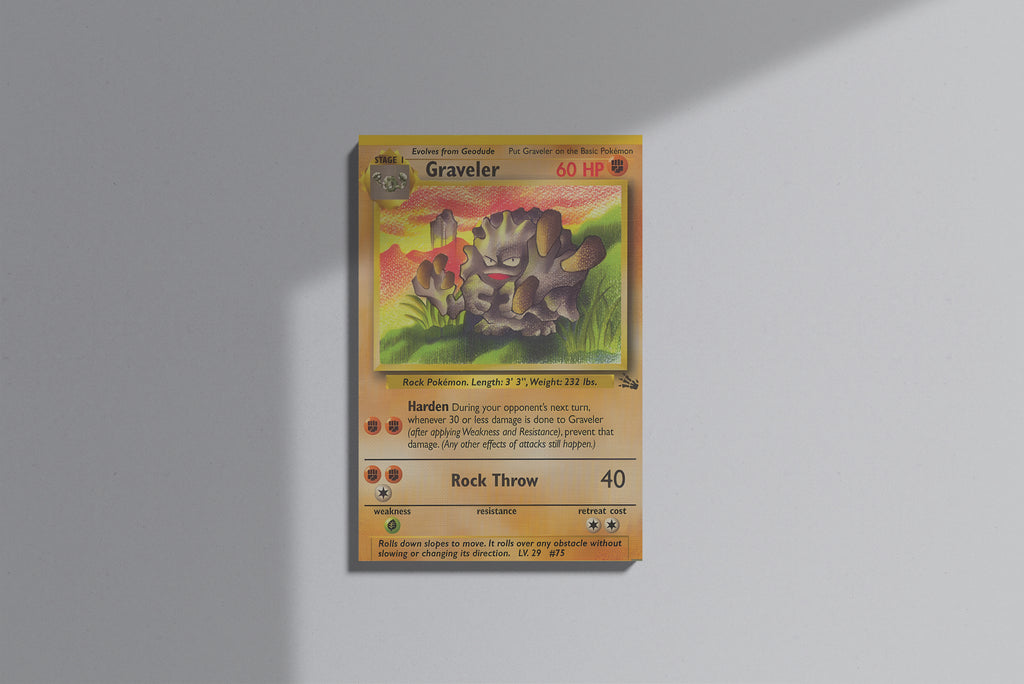 GeekCultcha Pokémon Graveler Premium Canvas Print