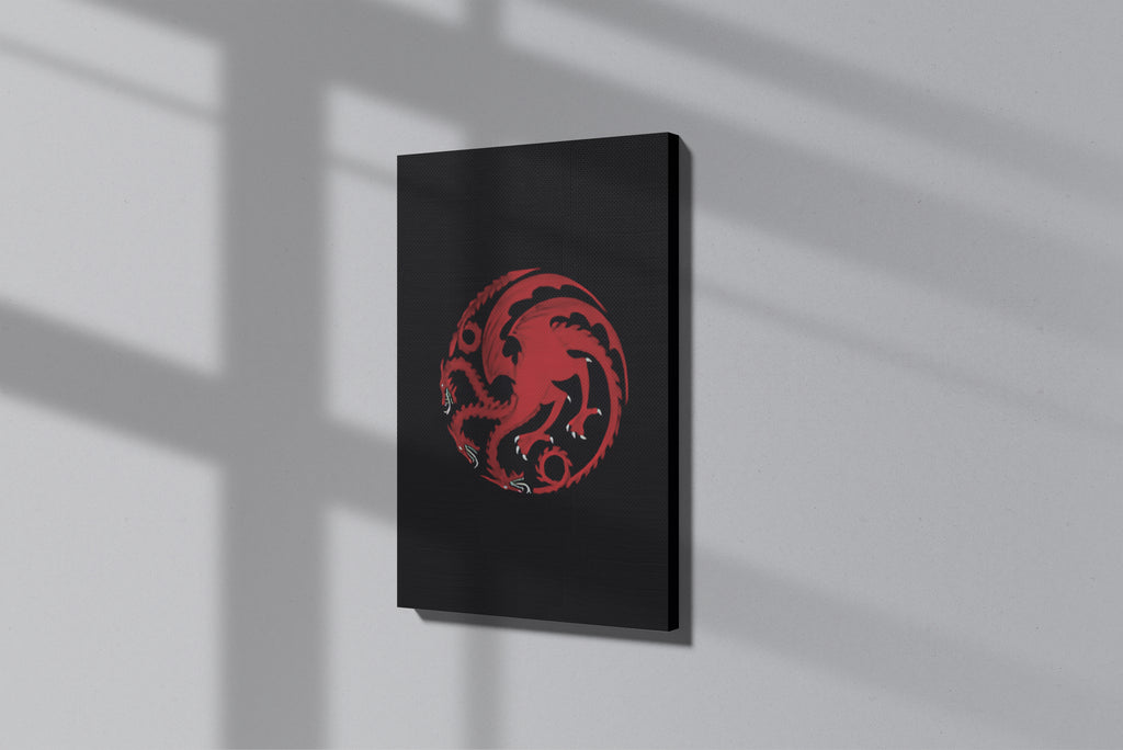 GeekCultcha Game of Thrones Targaryen Themed Premium Canvas Print