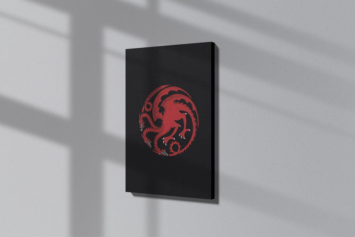 GeekCultcha Game of Thrones Targaryen Themed Premium Canvas Print