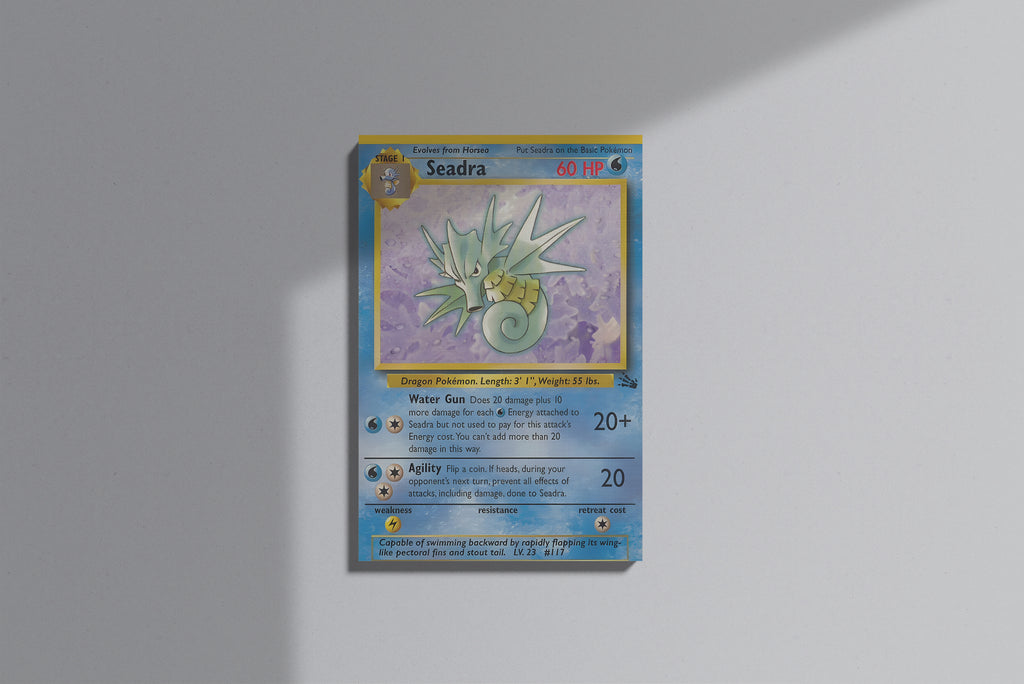 GeekCultcha Pokémon Seadra Premium Canvas Print