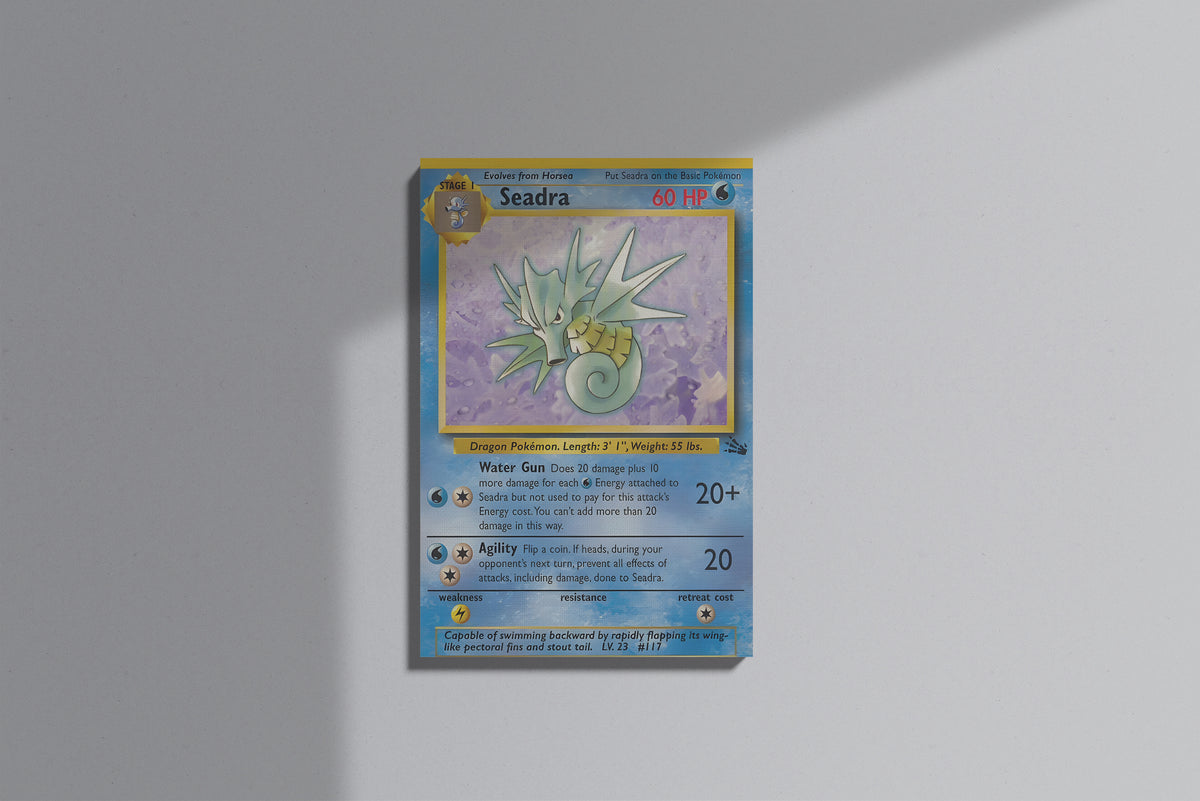 GeekCultcha Pokémon Seadra Premium Canvas Print