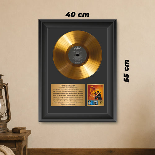 Frank Sinatra Songs for Swingin' Lovers Gold Record Framed Wall Art